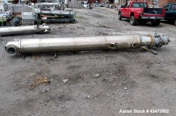 Used National Heat Transfer Shell & Tube Heat Exchanger, 289 Square Feet. Hastelloy tubes, 316L tube sheet. (134) 0.75" Diameter x 11' long tubes rated 150 psi at 350 degrees F. Carbon steel shell ra...