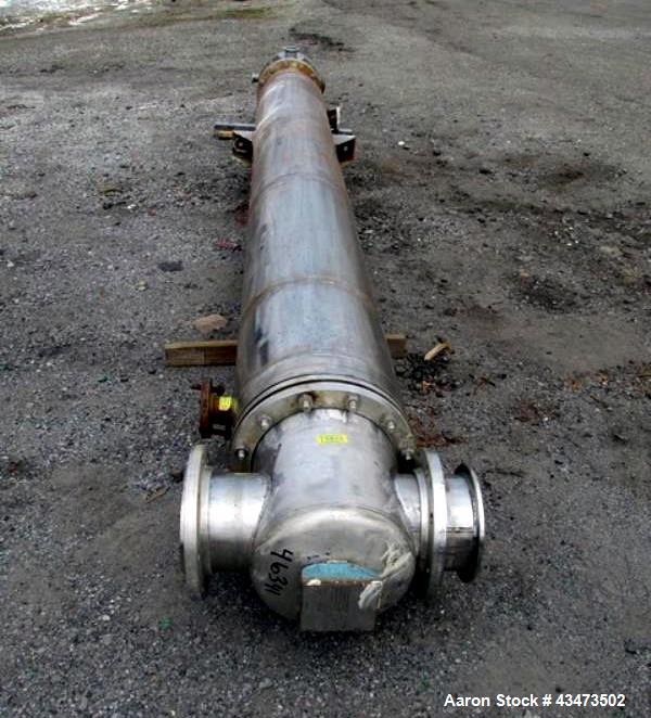 Used National Heat Transfer Shell & Tube Heat Exchanger, 289 Square Feet. Hastelloy tubes, 316L tube sheet. (134) 0.75" Diameter x 11' long tubes rated 150 psi at 350 degrees F. Carbon steel shell ra...