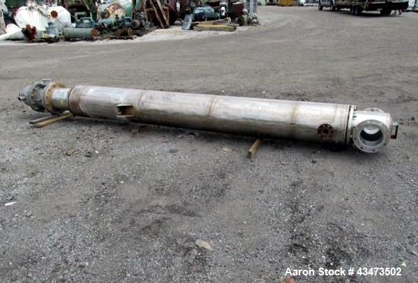 Used National Heat Transfer Shell & Tube Heat Exchanger, 289 Square Feet. Hastelloy tubes, 316L tube sheet. (134) 0.75" Diameter x 11' long tubes rated 150 psi at 350 degrees F. Carbon steel shell ra...