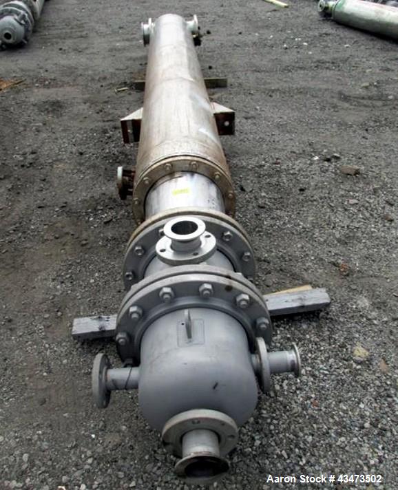Used National Heat Transfer Shell & Tube Heat Exchanger, 289 Square Feet. Hastelloy tubes, 316L tube sheet. (134) 0.75" Diameter x 11' long tubes rated 150 psi at 350 degrees F. Carbon steel shell ra...
