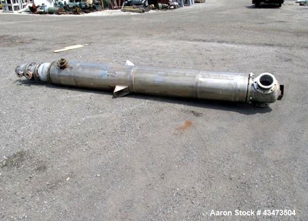 Used National Heat Transfer Shell & Tube Heat Exchanger, 269 Square Feet. Hastelloy C276 tubes and bonnets, 316L stainless steel tube sheets. (110) 0.75" Diameter x 150" long tubes rated 150 psi at 3...