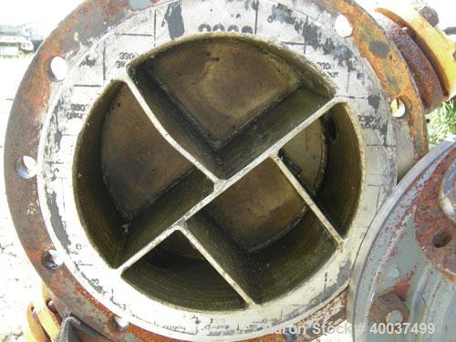 Used Bigelow National 8 Pass U Tube Heat Exchanger, 86 Square Feet, Horizontal