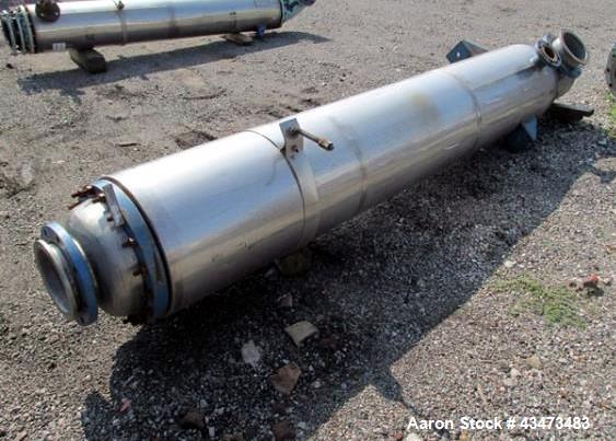 Used Pfaudler Shell & Tube Heat Exchanger, 367 Square Feet, Model 16108-BEM. Hastelloy B2 tubes, tube sheets and bonnets. (208) 0.75" Diameter x 9' long tubes rated 150 psi at 350 degrees F. Carbon s...