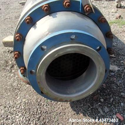 Used Pfaudler Shell & Tube Heat Exchanger, 367 Square Feet, Model 16108-BEM. Hastelloy B2 tubes, tube sheets and bonnets. (208) 0.75" Diameter x 9' long tubes rated 150 psi at 350 degrees F. Carbon s...