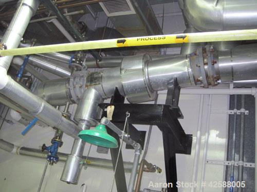 Used Pfaudler Single Pass Shell & Tube Heat Exchanger, 15.2 square feet, horizontal. Carbon steel shell rated 100 psi at -20 to 400 deg F. (26) 3/4'' Diameter x 3’ long Hastelloy B tubes rated 150/FV...