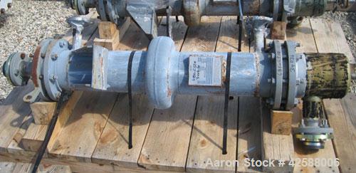 Used Pfaudler Single Pass Shell & Tube Heat Exchanger, 15.2 square feet, vertical. Carbon steel shell rated 100 psi at -20 to 400 deg F. (26) 3/4'' Diameter x 3’ long Hastelloy B tubes rated 150/FV p...