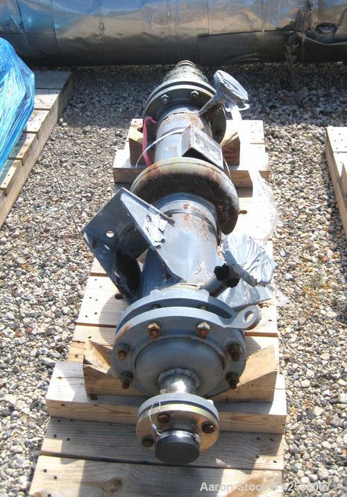 Used Pfaudler Single Pass Shell & Tube Heat Exchanger, 15.2 square feet, vertical. Carbon steel shell rated 100 psi at -20 to 400 deg F. (26) 3/4'' Diameter x 3’ long Hastelloy B tubes rated 150/FV p...