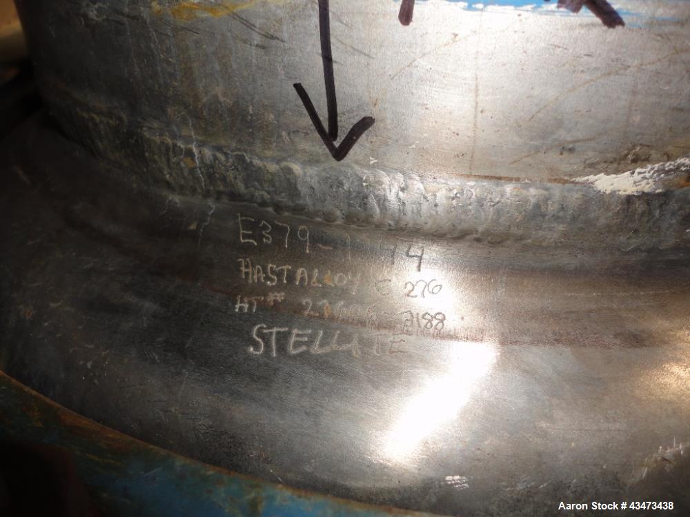Used Pfaudler Shell & Tube Heat Exchanger, 367 Square Feet. Hastelloy C276 tubes, tube sheets and bonnets with (208) 0.75" diameter x 9' long tubes rated 150 psi at 350 degrees F. Carbon steel jacket...