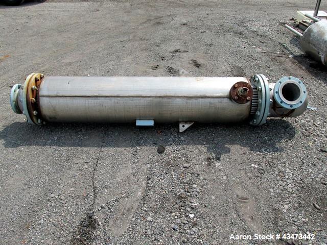 Used Pfaudler Shell & Tube Heat Exchanger, 153 Square Feet. Hastelloy C276 tubes and bonnets, 316L stainless steel tube sheets with (130) 0.75" diameter x 6' long tubes rated 75 psi at 350 degrees F....