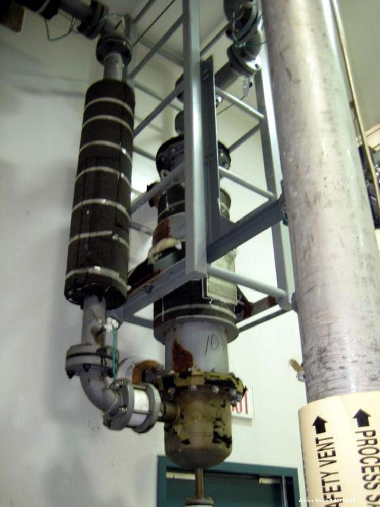 Used RAS Process Equipment Vertical Heat Exchanger / Condenser, 45 Square Feet. Shell (Sa-106-B) rated 150 psi & Full Vacuum at 347 degrees F, Hastelloy B-3 tubes (SB-626 B3) rated 150 psi & Full Vac...