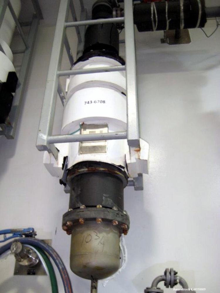 Used RAS Process Equipment Vertical Heat Exchanger / Condenser, 45 Square Feet. Shell (Sa-106-B) rated 150 psi & Full Vacuum at 347 degrees F, Hastelloy B-3 tubes (SB-626 B3) rated 150 psi & Full Vac...