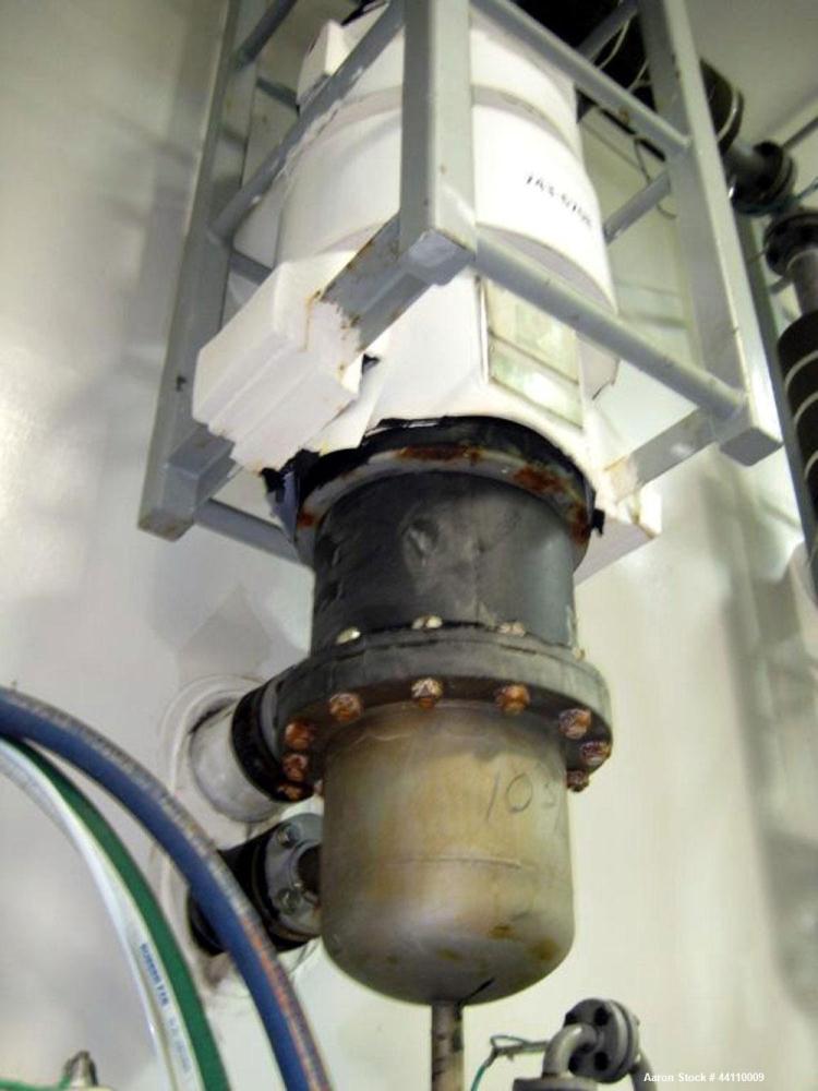 Used RAS Process Equipment Vertical Heat Exchanger / Condenser, 45 Square Feet. Shell (Sa-106-B) rated 150 psi & Full Vacuum at 347 degrees F, Hastelloy B-3 tubes (SB-626 B3) rated 150 psi & Full Vac...