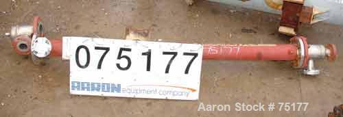 Used Rubicon Single Pass Shell & Tube Heat Exchanger, 14 Square Feet, Model VT4B1-72V, Hastelloy C276, Vertical. Carbon steel shell rated 150 psi at 400 deg F. (12) 3/4" Diameter x 6' long tubes rate...