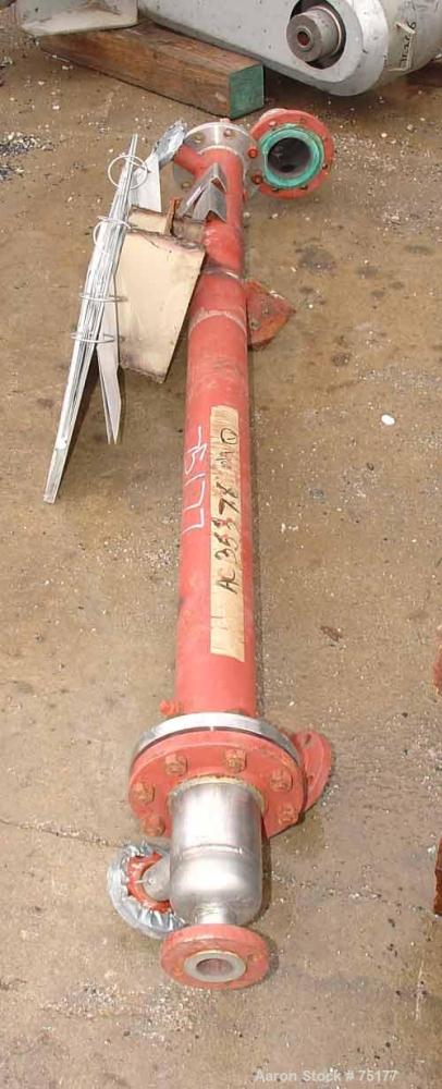 Used Rubicon Single Pass Shell & Tube Heat Exchanger, 14 Square Feet, Model VT4B1-72V, Hastelloy C276, Vertical. Carbon steel shell rated 150 psi at 400 deg F. (12) 3/4" Diameter x 6' long tubes rate...