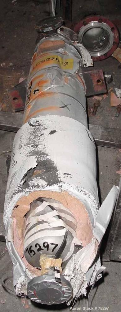 Used Rubicon Single Pass Shell & Tube Heat Exchanger, 20 Square Feet, Model VT6B1-48V. Carbon steel shell and Hastelloy C-276 heads. Shell rated 150 psi at 300 deg F. (26) 3/4" diameter x 4' long tub...