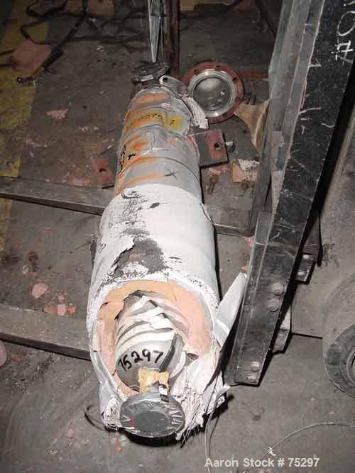 Used Rubicon Single Pass Shell & Tube Heat Exchanger, 20 Square Feet, Model VT6B1-48V. Carbon steel shell and Hastelloy C-276 heads. Shell rated 150 psi at 300 deg F. (26) 3/4" diameter x 4' long tub...