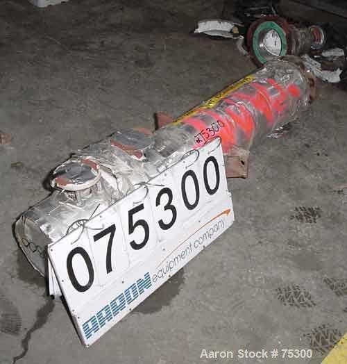 Used Rubicon Single Pass Shell & Tube Heat Exchanger, 20 Square Feet, Model VT6B1-48V, Vertical. Carbon steel shell rated 150 psi at 400 deg F. (26) 3/4" diameter x 4' long Hastelloy C276 tubes rated...