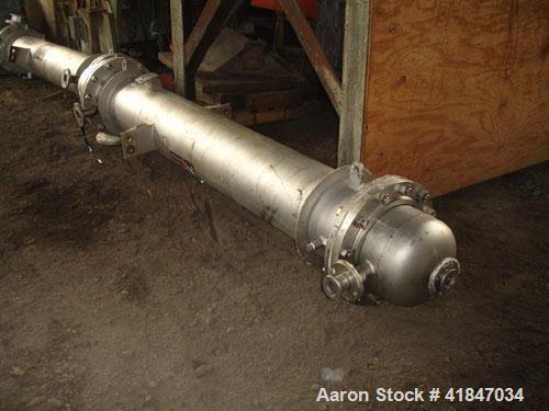 Used Titan Metal Fabricators Shell And Tube Heat Exchanger, 219 Square Feet, Vertical. 304L Stainless steel shell rated FV/150 psi at –20 to 400 deg F. (140) 3/4" diameter x 8’ long Hastelloy C-276 t...