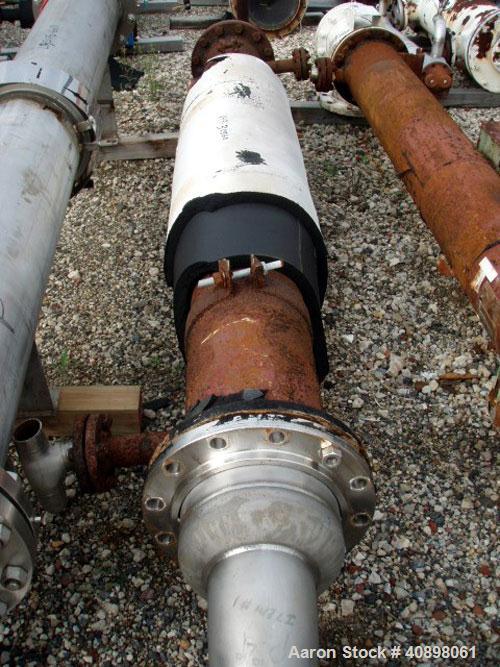 Used Vertical Titanium Industries Shell and Tube Heat Exchanger, 141 square feet