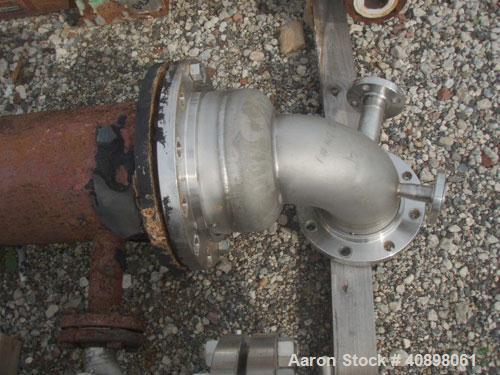 Used Vertical Titanium Industries Shell and Tube Heat Exchanger, 141 square feet