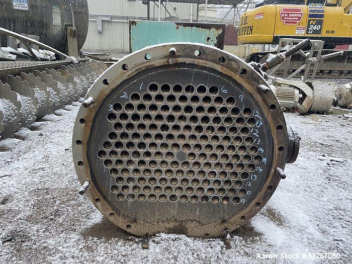 Used Titanium Ltd. Titanium Shell and Tube Heat Exchanger, approx. 986 square foot