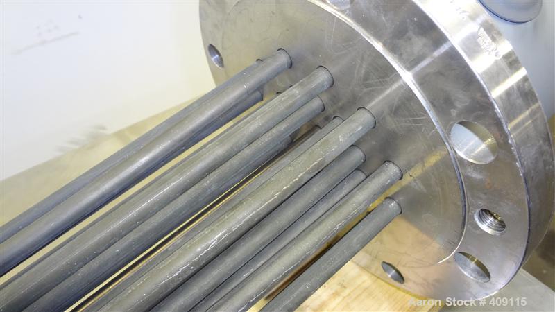 Unused- Watlow Flange Heater, Model 7-21-60-109MAG. Element material Incoloy 800. 3/60/480 volt, 48 KW. 304 Stainless steel mounting flange, approximate 10.5" diameter (8) 1" diameter bolt holes on a...