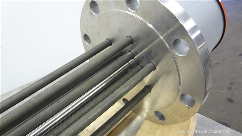 Unused- Watlow Flange Heater, Model FNNP733G520. Element material Incoloy 800. 3/60/480 volt, 24 KW. 304 Stainless steel mounting flange.