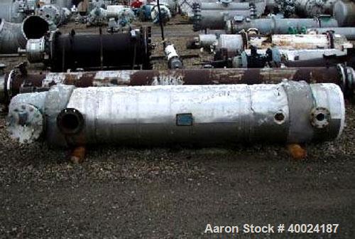 Used- Yula Corporation Shell and Tube Heat Exchanger, 299 square feet, horizontal, model WC-1H-96BS. Carbon steel shell rate...