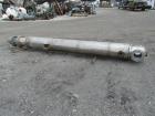 Used-Used 289 sq ft National Heat Transfer shell and tube heat exchanger, hastelloy tubes, 316L tube sheet with (134) .75" d...