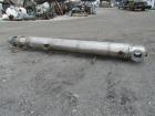 Used-Used 289 sq ft National Heat Transfer shell and tube heat exchanger, hastelloy tubes, 316L tube sheet with (134) .75