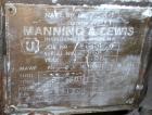 Used Vertical Manning & Lewis Shell And Tube Heat Exchanger, 249 Square Feet