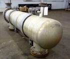 Used J.F.D. Tube & Coil Products U Tube Shell & Tube Heat Exchanger, Approximate 909 Square Feet, Horizontal. SB-434-825 Incoloy 825 shell rated 75 psi at 350 degrees F, (232) 3/4