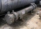 Used Ellett Industries Shell & Tube Heat Exchanger, 54 Square Feet, Horizontal.
