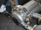 Used Allegheny Bradford Shell and Tube Heat Exchanger, 128 square feet, vertical. 304L Stainless steel shell rated 150 psi at –20 to 350 deg F. (109) 3/4