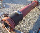 Used Astro Metallurgical Shell And Tube Heat Exchanger, Approximately 150 Square Feet, Horizontal. Carbon steel shell rated 75 psi at 250 deg F, (96) 3/4