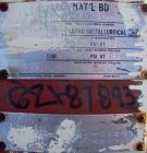 Used Astro Metallurgical Shell And Tube Heat Exchanger, Approximately 150 Square Feet, Horizontal. Carbon steel shell rated 75 psi at 250 deg F, (96) 3/4