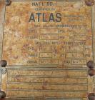 Used Atlas Shell And Tube Heat Exchanger, 276 square feet, horizontal. Type BEM16-108. 316L stainless steel shell rated 100 psi at 300 deg.f.. (160) 3/4