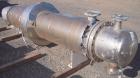 Used Atlas Single Pass Shell and Tube Heat Exchanger, 399 square feet, horizontal, type BEM18-120. Carbon steel shell rated 100 psi at 300 deg F, carbon steel baffles and expansion ring. (208) 3/4'' ...