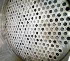 Used Atlas Shell and Tube Heat Exchanger, 405 square feet, vertical. Type BEM21-72. Carbon steel shell with expansion ring, rated 100 psi at 300 deg F, (345) 3/4'' diameter x 6' long Hastelloy C-22 t...