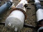 Used Atlas Shell and Tube Heat Exchanger, approximately 411 square feet, vertical. Type BEM22-72. Carbon steel shell rated 100 psi at 300 deg F, (350) 3/4'' diameter x 6' long Hastelloy C-22 tubes ra...