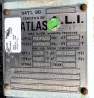 Used Atlas Shell & Tube Heat Exchanger, 110 Square Feet. Hastelloy C276 tubes tube sheets and bonnets with (141) .75
