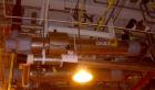 Used Atlas Single Pass Shell And Tube Heat Exchanger, 99.9 square feet, horizontal. Type BEM10-120. Carbon steel shell rated 100 psi at 300 deg.f., carbon steel baffles, and expansion ring. (52) 3/4