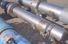 Used Atlas Single Pass Shell And Tube Heat Exchanger, 102 square feet, horizontal. Type BEM10-120. Carbon steel shell rated 100 psi at 300 deg.f., carbon steel baffles, and expansion ring. (52) 3/4