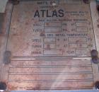 Used- Atlas Shell And Tube Heat Exchanger, 282 square feet, horizontal. Type BEM16-108. 316L stainless steel shell rated 100...