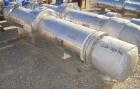 Used Atlas Single Pass Shell and Tube Heat Exchanger, 399 square feet, horizontal, type BEM18-120. Carbon steel shell rated 100 psi at 300 deg F, carbon steel baffles and expansion ring. (208) 3/4