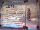 Used Atlas Single Pass Shell and Tube Heat Exchanger, 399 square feet, horizontal, type BEM18-120. Carbon steel shell rated 100 psi at 300 deg F, carbon steel baffles and expansion ring. (208) 3/4