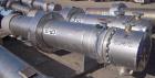 Used Atlas Single Pass Shell and Tube Heat Exchanger, 399 square feet, horizontal, type BEM18-120. Carbon steel shell rated 100 psi at 300 deg F, carbon steel baffles and expansion ring. (208) 3/4