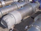 Used Atlas Single Pass Shell and Tube Heat Exchanger, 399 square feet, horizontal, type BEM18-120. Carbon steel shell rated 100 psi at 300 deg F, carbon steel baffles and expansion ring. (208) 3/4
