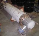 Used Vertical Cosmos Minerals Single Pass Shell and Tube Heat Exchanger, 96 Square Feet