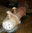 Used Doyle and Roth Shell and Tube Heat Exchanger, 420 Square Feet, Horizontal. Carbon steel shell rated FV/150 psi at 350 deg F, and –20 deg F at FV/150 psi. (268) 3/4